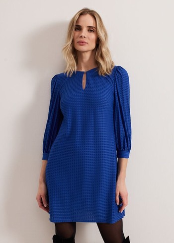 Phase Eight Dannie Dress Blue Canada | IBOUSK-294